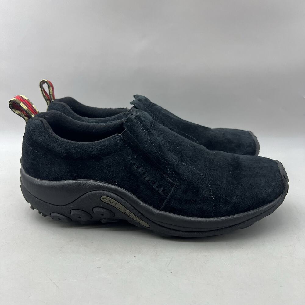 Merrell Jungle Moc Slip On Shoes Men Size 9 Black Suede Casual Comfort Sneakers